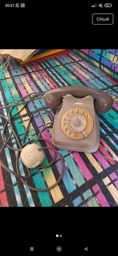 Telefono rotella grigio sip - a,