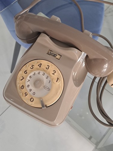 Telefono rotella grigio - telefono,