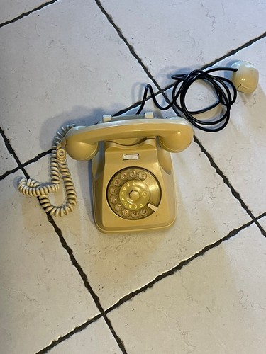 Telefono fisso vintage disco - telefono,
