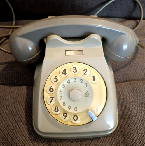 Vintage telefono fisso disco - fisso,
