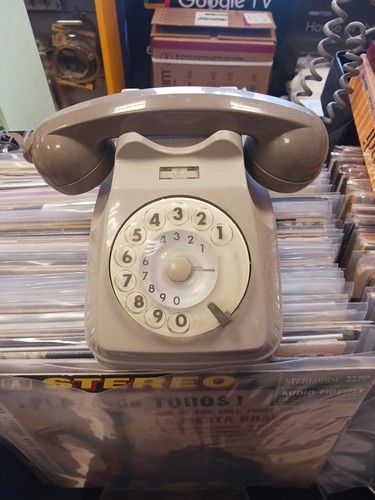 Telefono rotella grigio - telefono,